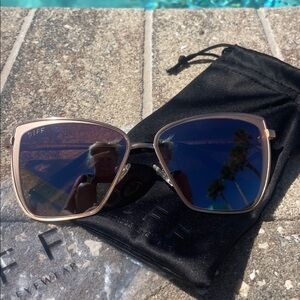 Gold Sunglasses for Women by DIFF